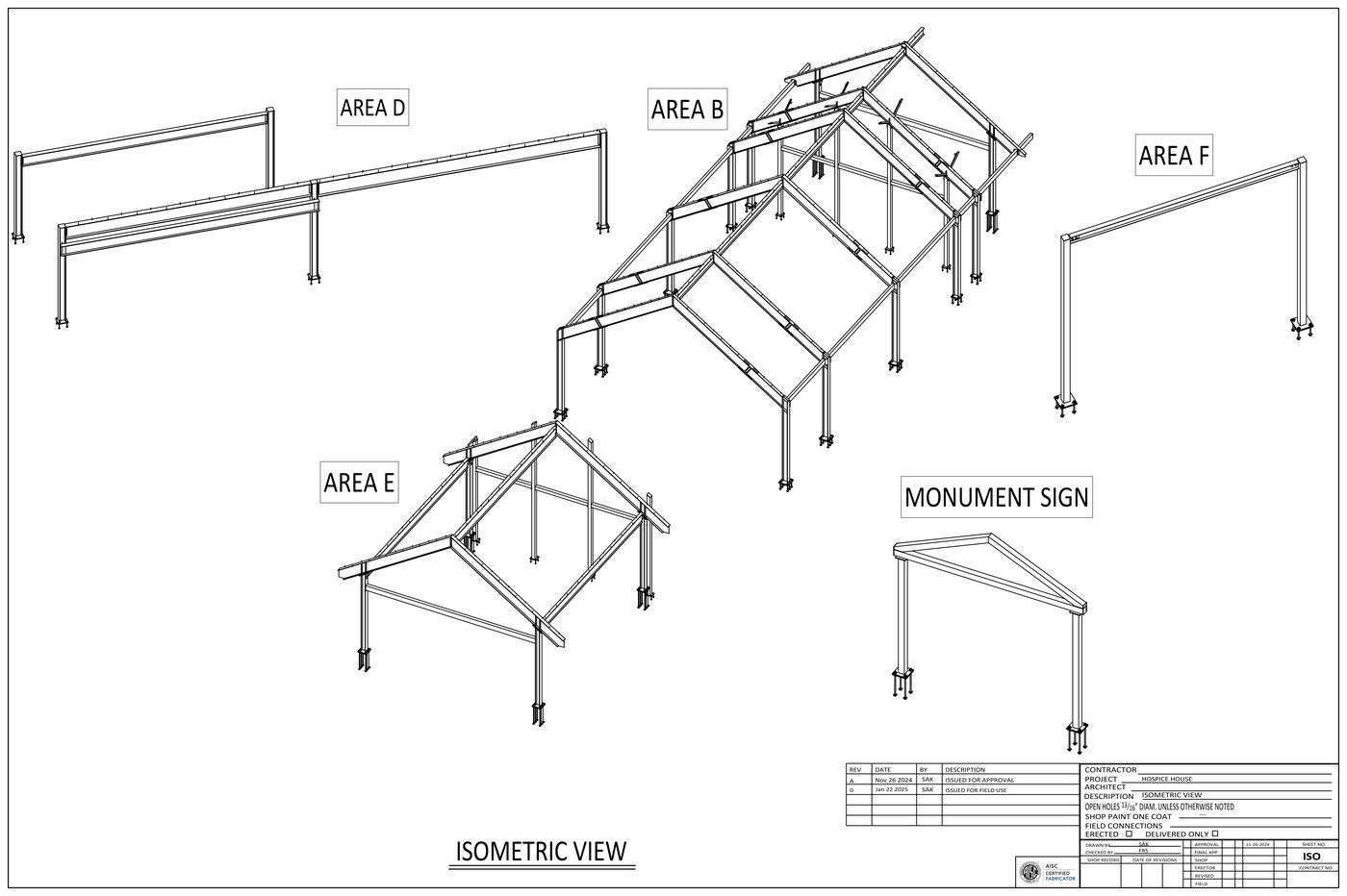 Hospice House Steel Detailing