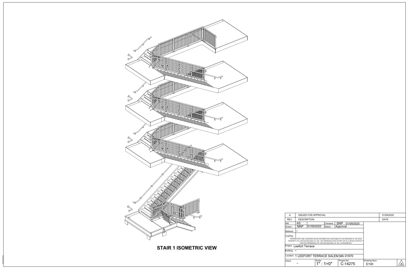 Leefort Terrace Stair Steel Detailing