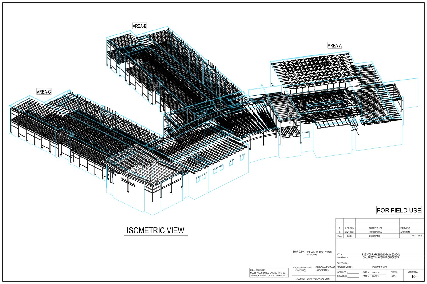 Preston Park Elementary School Steel Detailing